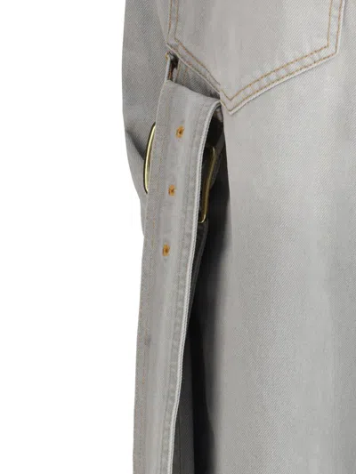 Darkpark Relaxed Fit High Waist Jeans In Gray