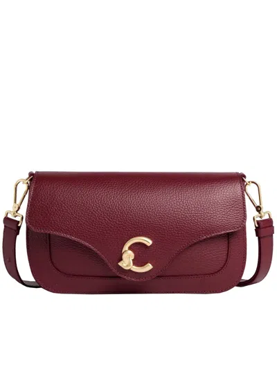 Coccinelle Medium C-me Shoulder Bag In Red
