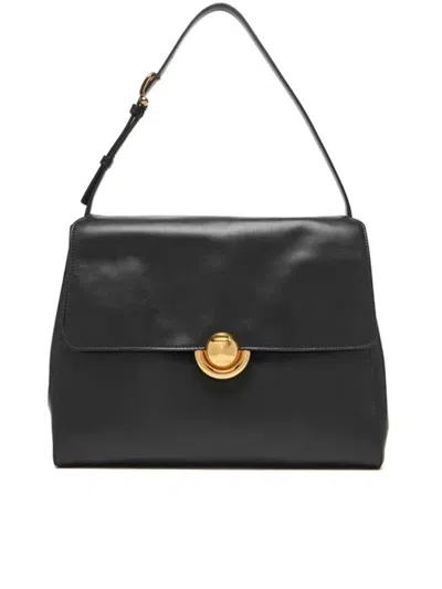 Furla Domus S Shoulder Bag With Adjustable Strap In Black