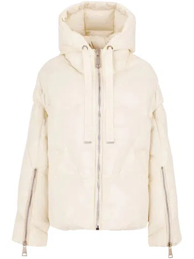 Khrisjoy Hooded Quilted Puffer Jacket In White