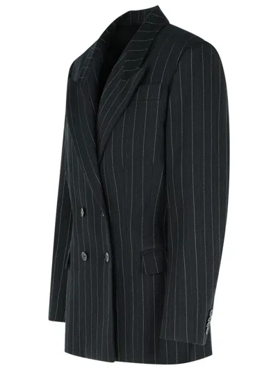 Isabel Marant Tailored Virgin Wool And Cotton Blazer In Black