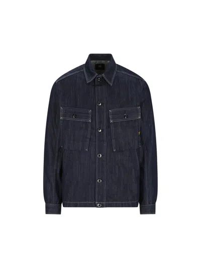 G-star Raw Mosa Patch-pocket Button Shirt In Blue