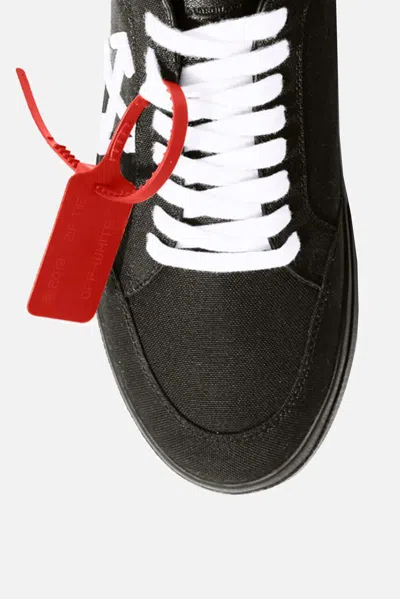 Off-white Vulcanized Canvas Low-top Sneakers In Black