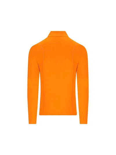 Bogner Harry Zip-neck T-shirt In Orange