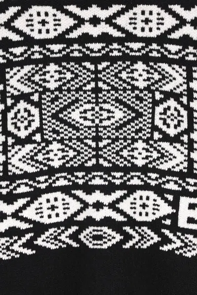 Bogner Nadin Roll-neck Patterned Sweater In Black