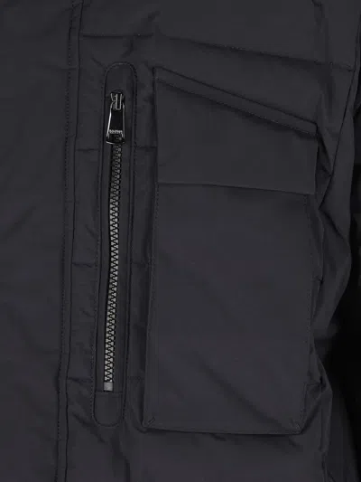 Bogner Hooded Quilted Jacket In Blue