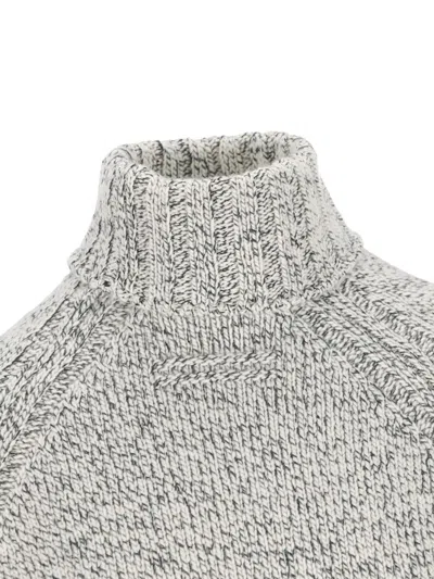 Zegna High-neck Raglan-sleeve Sweater In Gray