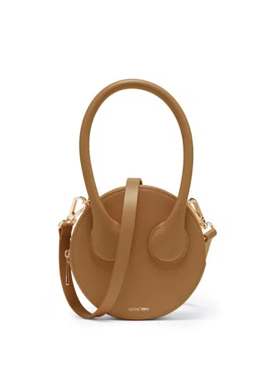 Az Factory X Ester Manas Round Leather Mini Bag In Brown