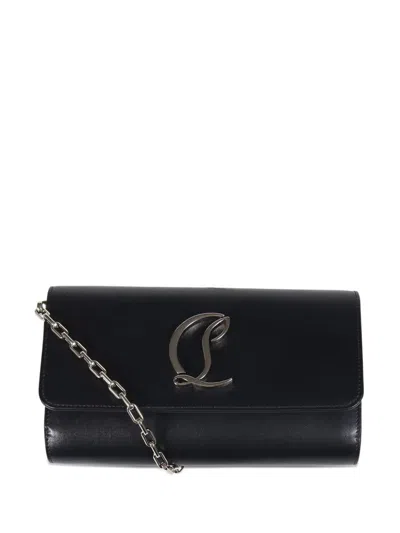 Christian Louboutin Loubi54 Shoulder Bag Wallet With Chain Strap In Black