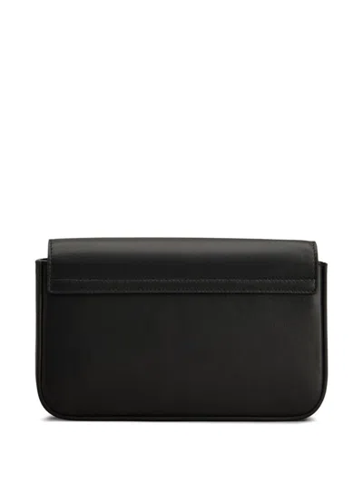 Tod's Flap Leather Mini Bag In Black