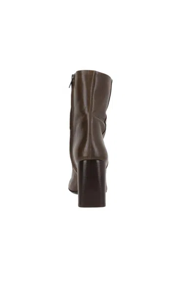 Lemaire Ankle Boots With Block Heel And Round Toe In Brown