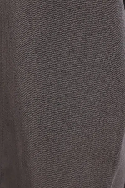 Maison Margiela Wool Cuffed Trousers In Gray
