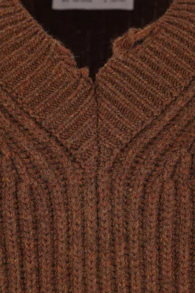 Mm6 Maison Margiela Sweaters In Brown