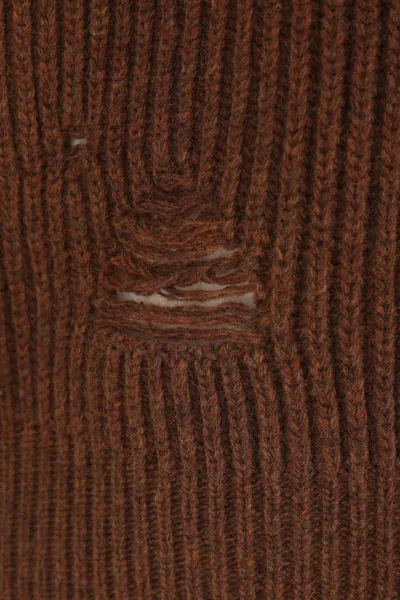 Mm6 Maison Margiela Sweaters In Brown