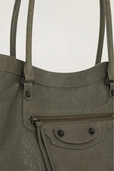 Balenciaga Medium Le City Shopping Bag In Green