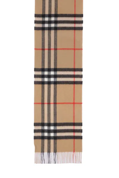 Burberry Check Cashmere Scarf In Multi