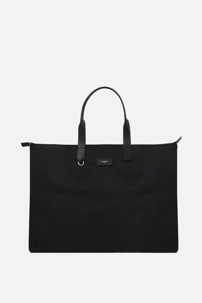 Dolce & Gabbana Structured Tote Bag With Metal Hardware And Top Handles In Black
