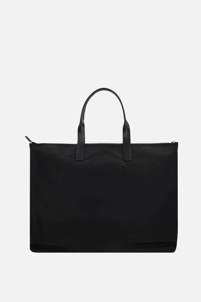 Dolce & Gabbana Structured Tote Bag With Metal Hardware And Top Handles In Black