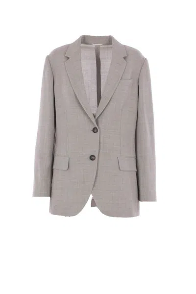 Brunello Cucinelli Jackets In Gray