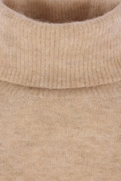 Zanone Turtleneck Ribbed-edge Sweater In Neutral
