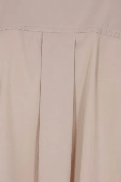 Brunello Cucinelli Monili Detail Curved Hem Shirt In Neutral