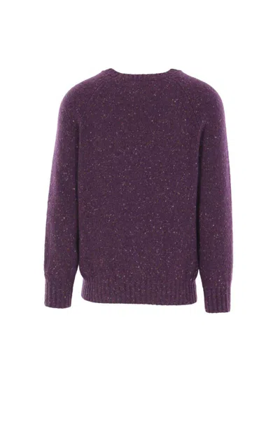 Brunello Cucinelli Crewneck Sweater With Raglan Sleeves And Speckled Pattern In Multi