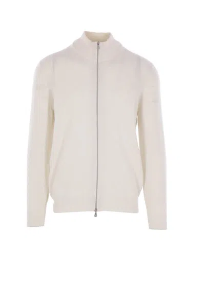 Brunello Cucinelli Cardigan Cashmere Sweaters And Cardigans White In Neutral