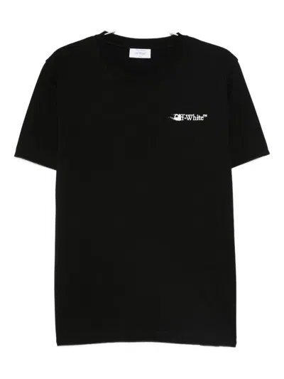 Off-white Arrow Print Crewneck Short Sleeve T-shirt In Black