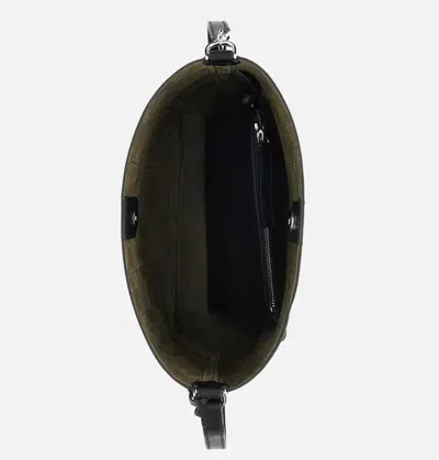 Hogan Medium Leather Shoulder Bag In Black