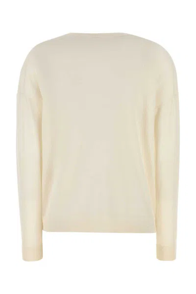 Co V-neck Cashmere Sweater In Neutral