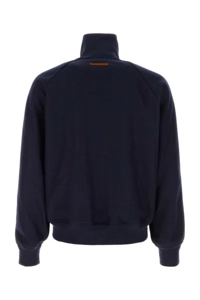 1989 Studio Dark Blue Wool Blend Sweatshirt In Blue