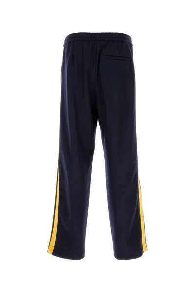 1989 Studio Dark Blue Wool Blend Joggers In Blue