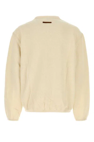 1989 Studio Ribbed Sweater With Slits And Button Detail In Neutral