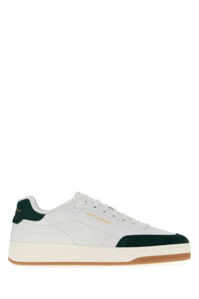 Saint Laurent Sl61 Sneakers In Smooth Leather In White