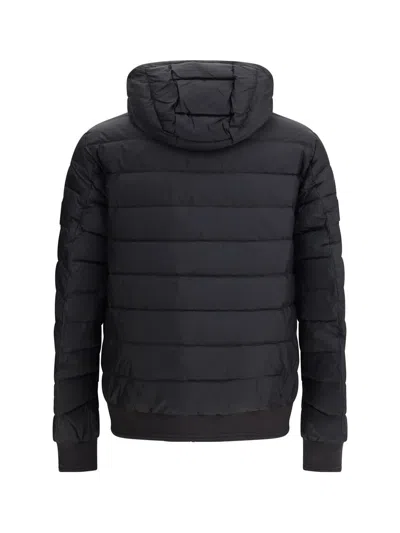 Belstaff Control Quilted Hooded Jacket In Black