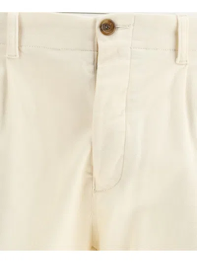 Germano 1952 Pleated Button-fastening Trousers In Neutral