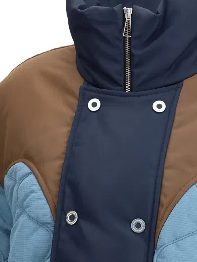 Marbell Double-breasted Down Jacket In Blue