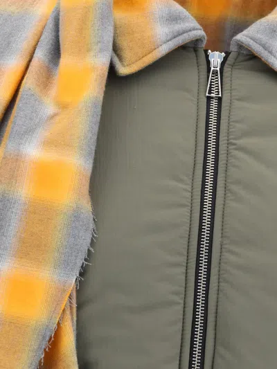 Marbell Kirsten Plaid-trimmed Zip-front Jacket In Multi