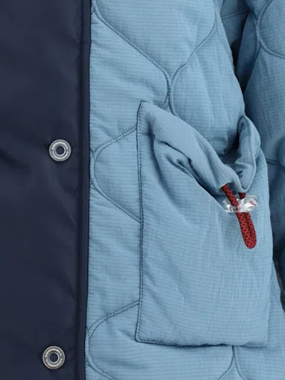 Marbell Double-breasted Down Jacket In Blue