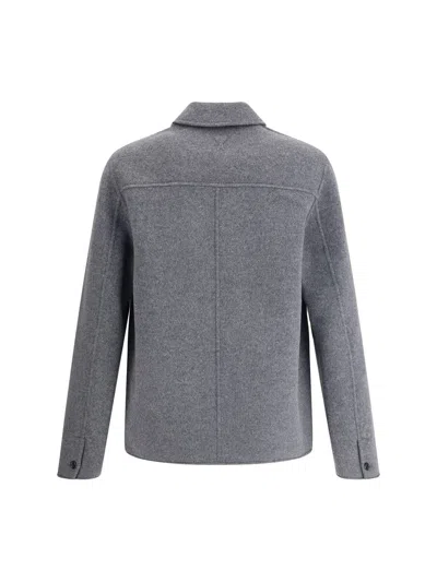 Ami Alexandre Mattiussi Ami Paris Men Boutonne Wool Jacket In Gray