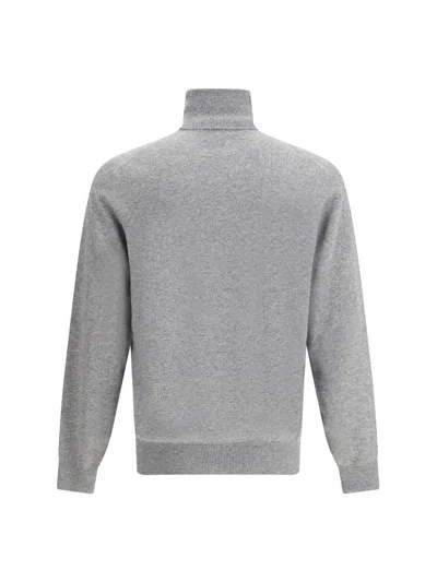 Brunello Cucinelli Men Turtleneck Sweater In Gray