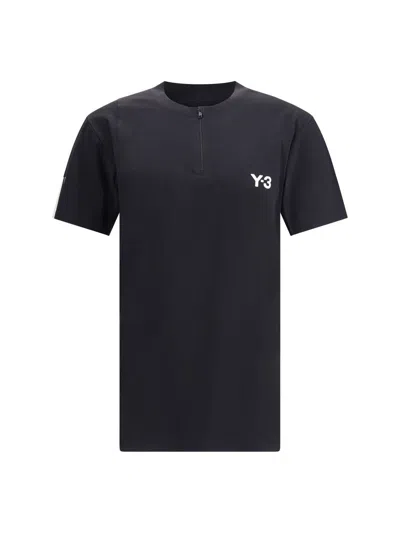 Y-3 Tennis Pro Freelift Zip T-shirt In Black
