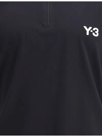 Y-3 Tennis Pro Freelift Zip T-shirt In Black