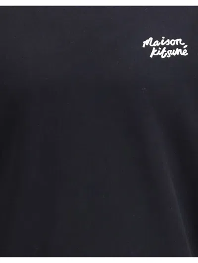 Maison Kitsuné Maison Kitsune Handwriting Comfort Sweatshirt In Black