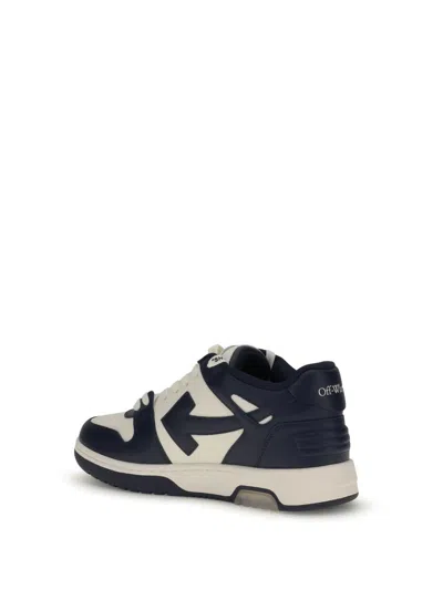 Off-white Blue And White Out Of Office Sneakers In Blue