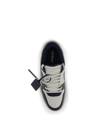 Off-white Blue And White Out Of Office Sneakers In Blue