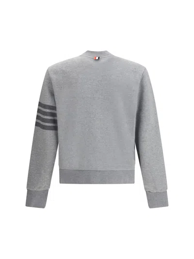 Thom Browne Zip Sweatshirt In Gray