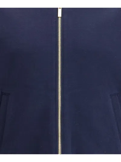 Thom Browne Four-stripe Bomber Jacket In Blue