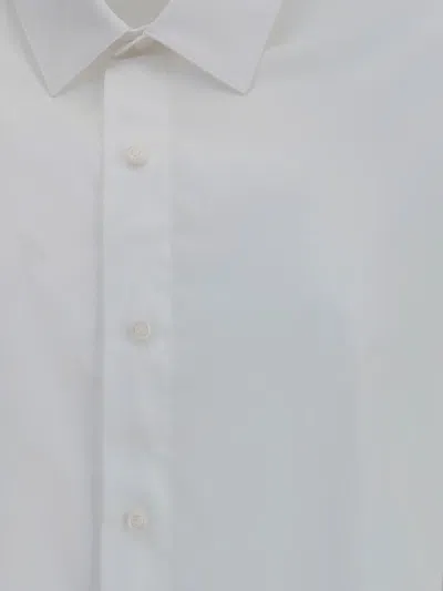 Alainpaul Button-up Cotton Shirt In White