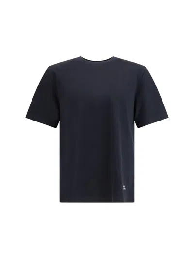 Maison Kitsuné Cotton T-shirt With Logo Patch In Black